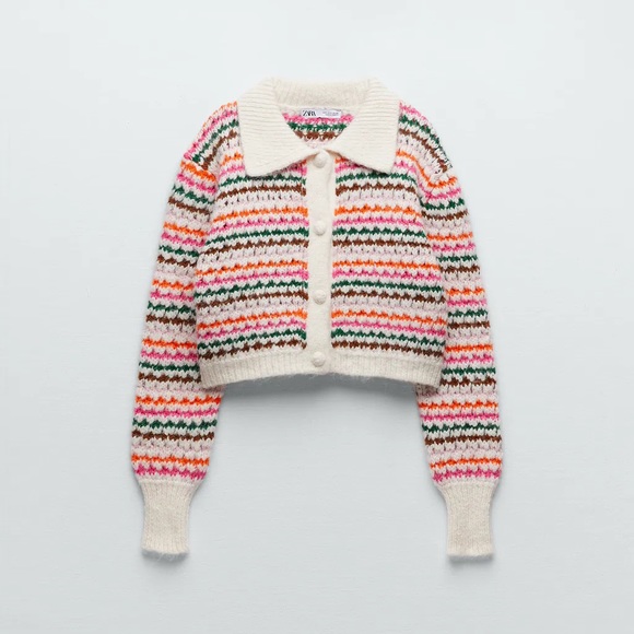 Zara knit cardigan🌈 - Picture 3 of 7
